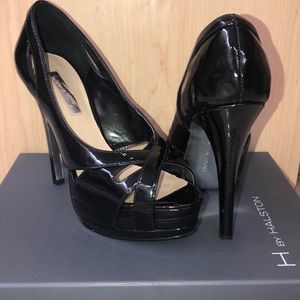 Patent leather heels